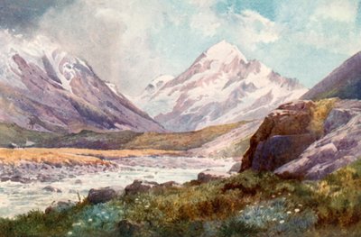Mount Cook, Nový Zéland od J. Williamson