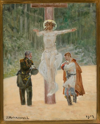 Smíření (Symbolická scéna z povstání z roku 1863) od Jacek Malczewski