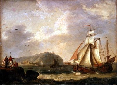 Dutch Pink Returning to Shore od Jacob Philippe Hackert