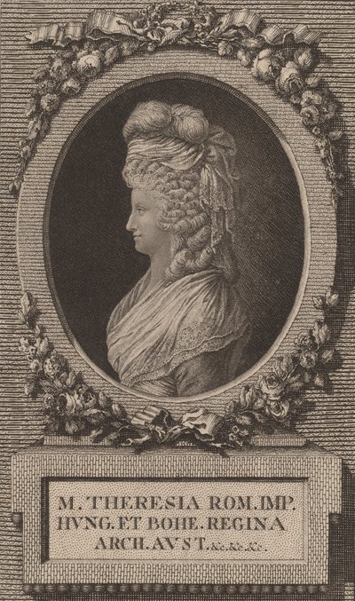 Marie-Thérèse, císařovna Svaté říše římské. od Jacob Adam