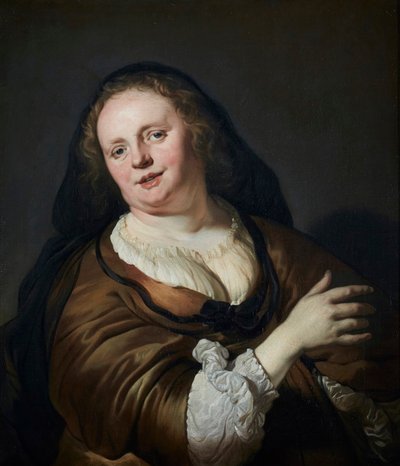 Tronie ženy s černým závojem od Jacob Adriaensz Backer