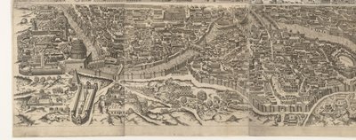 Plattegrond van Rome deset tijde van keizer Augustus (onderste blad) Velmi přesný obraz starověkého města vytvořený z antických památek Podobizna starověkého Říma ze stop zničených budov (...) od Jacob Bos