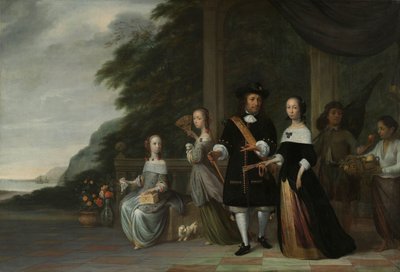 Pieter Cnoll, Cornelia van Nijenrode, jejich dcery a dva zotročení sluhové Pieter Cnoll a Cornelia van Nijenrode, jejich dvě dcery Catharina a Hester, zotročená Surapati a zotročená žena od Jacob Coeman