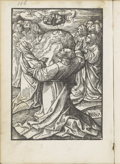 Den Nanebevstoupení Páně The Little Passion (název série) od Jacob Cornelisz van Oostsanen