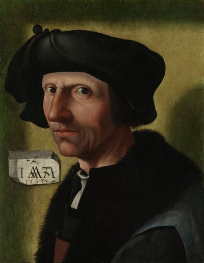 Portrét Jacoba Cornelisze van Oostsanena, kolem roku 1533 od Jacob Cornelisz van Oostsanen