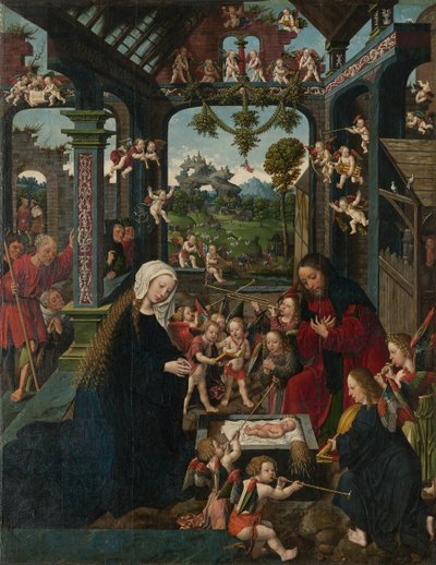 Klanění Ježíšku, c. 1515. od Jacob Cornelisz. van Oostsanen