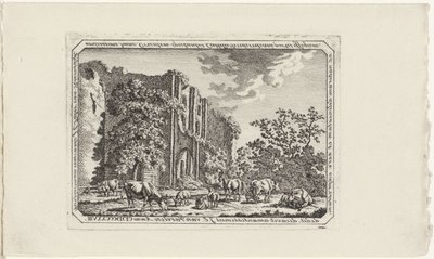Dobytek na ruinách Brederode od Jacob Elias van Varelen