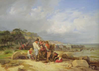 Rybáři v Probstei, 1835 (olej na plátně) od Jacob Gensler