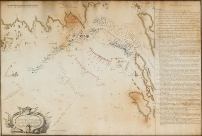 Bitva o Viborg Bay, 1790 Mapa, 1790 od Jacob Gillberg