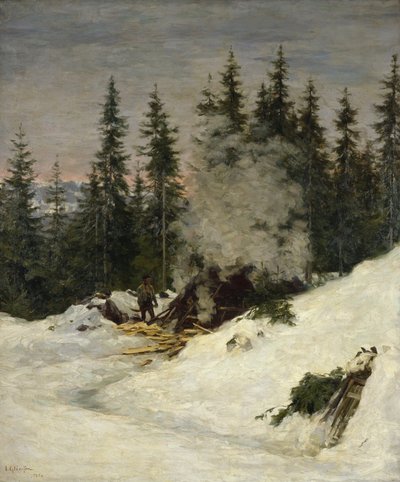Spalování uhlí od Jacob Gloersen