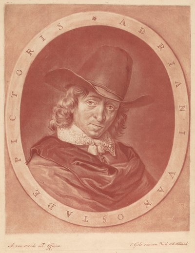 Adrian z Ostade od Jacob Gole after Adriaen van Ostade