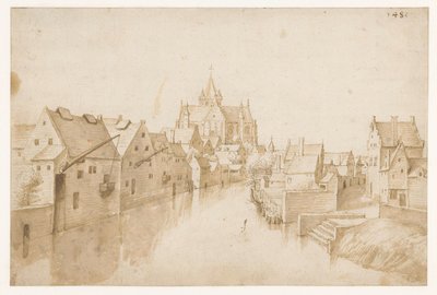 Kostel Panny Marie nad Dijle v Mechelen od Jacob Grimmer (possibly)