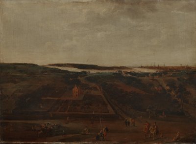 Pohled na Kiel na řece Šeldě a Antverpy za ní od Jacob Grimmer