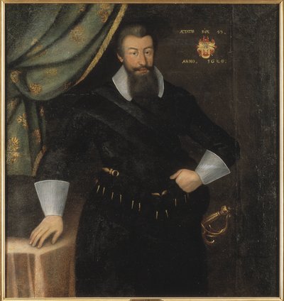 Le comte Axel Oxenstierna (Oxenstjerna), velký kancléř de Suede - Portrét hraběte Axela Oxenstierny (1583-1654), Elbfas, Jacob Heinrich (asi 1600-1664). Olej na plátně od Jacob Heinrich Elbfas