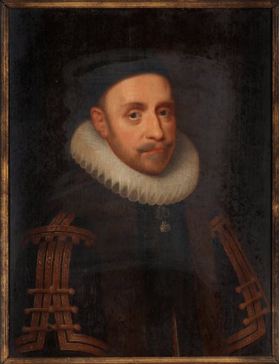Gustave II Adolf Švédský (1594-1632) - Malba Jacoba Hoefnagela (1575-kolem 1630), olej na dřevě (65x48 cm) od Jacob Hoefnagel