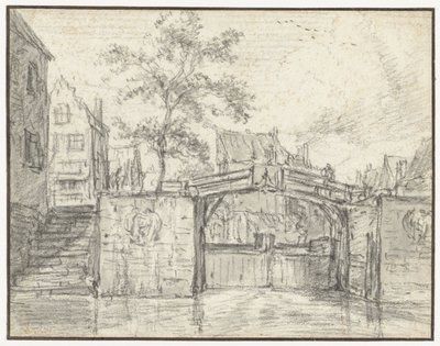Oude Haarlemmersluis (Old Haarlem Lock) na Martelaarsgracht, Amsterdam od Jacob van Ruisdael