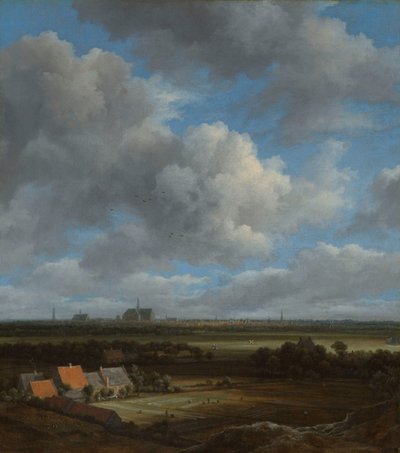 Pohled na Haarlem od severozápadu, s bělícími poli v popředí Pohled na Haarlem od severozápadu, s bělícími poli v popředí od Jacob van Ruisdael