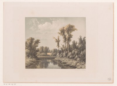 Krajina s řekou od Jacob Jan van der Maaten