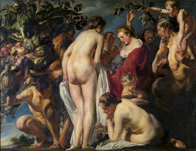Alegorie úrodnosti Země - Alegorie úrodnosti - Jordaens, Jacob (1593-1678) - cca 1620-1625 - Olej na plátně - 180x241 - Královská muzea výtvarného umění Belgie, Brusel od Jacob Jordaens