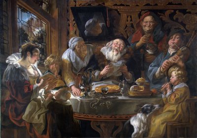 Jak zpívají staří, tak zpívají mladí od Jacob Jordaens