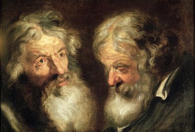 Hlavy dvou starců od Jacob Jordaens