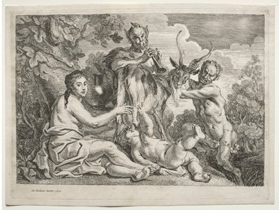 Jupiter živený kozou Almatheou od Jacob Jordaens