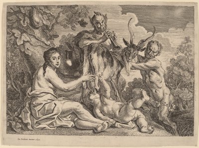 Jupiter živený kozou Amaltheou od Jacob Jordaens