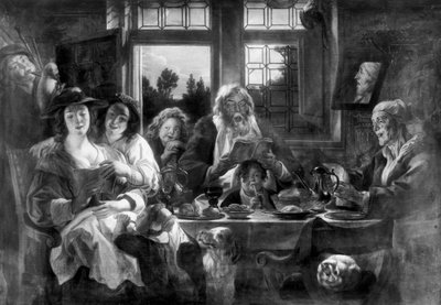 Veselá společnost od Jacob Jordaens