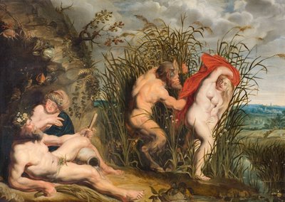 Pan a Syrinx. od Jacob Jordaens