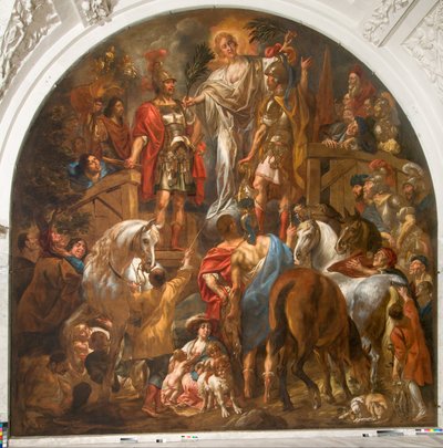 Mír mezi Římany a Bataviány od Jacob Jordaens