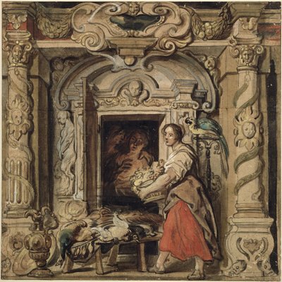 Scény ze života na venkově od Jacob Jordaens