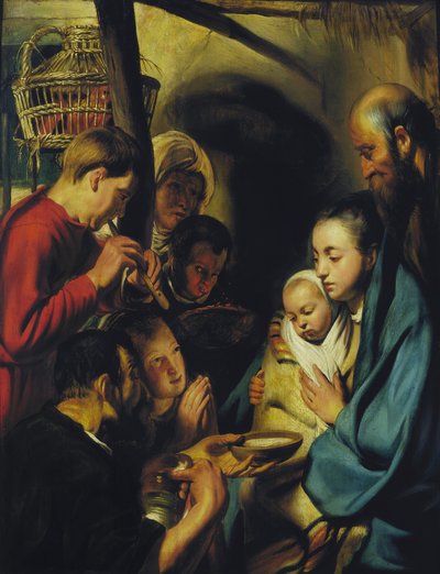 Klanění pastýřů. od Jacob Jordaens