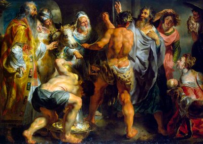 Apoštolové Pavel a Barnabáš v Lystře, c1616-1617. od Jacob Jordaens