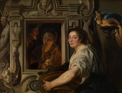 Prodavač ovoce (olej) od Jacob Jordaens