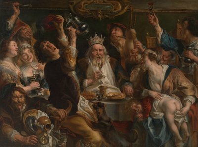 Král pije od Jacob Jordaens
