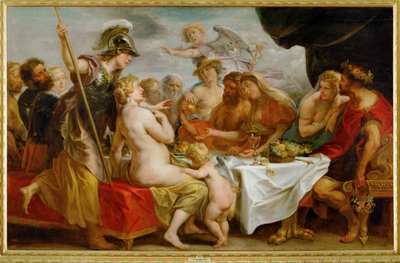 Svatba Thetis a Pélea (malba na plátně) od Jacob Jordaens