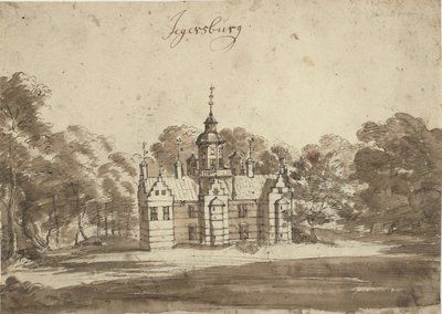 Sauna ve Frederiksborgu od Jacob Koninck II
