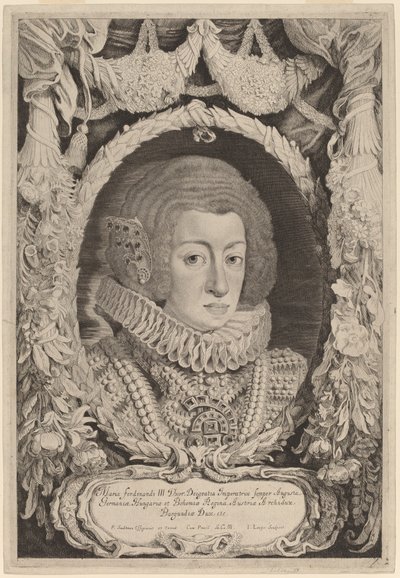 Maria Anna Španělská od Jacob Louis after Pieter Claesz Soutman