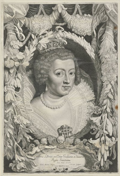 Portrét Anny van Oostenrijk Ferdinand II[us] a III[us] císaři z domu Rakouského (název série) od Jacob Louys