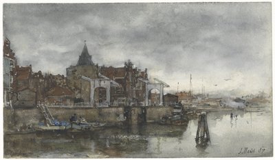 Exteriér s Schreierstoren v Amsterdamu od Jacob Maris