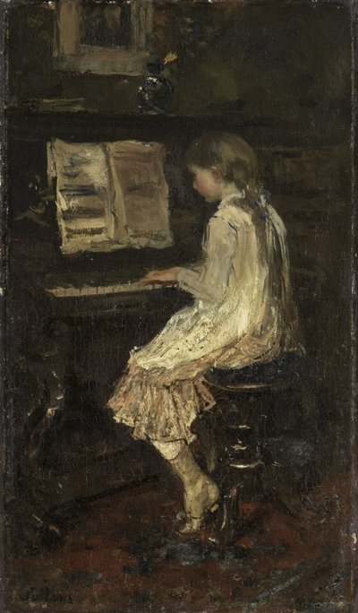 Dívka u klavíru od Jacob Maris