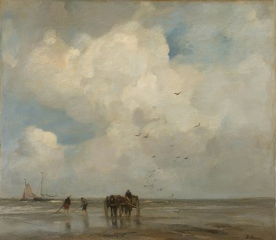 Muschelfischer (mušle). 1885 od Jacob Henricus or Hendricus Maris