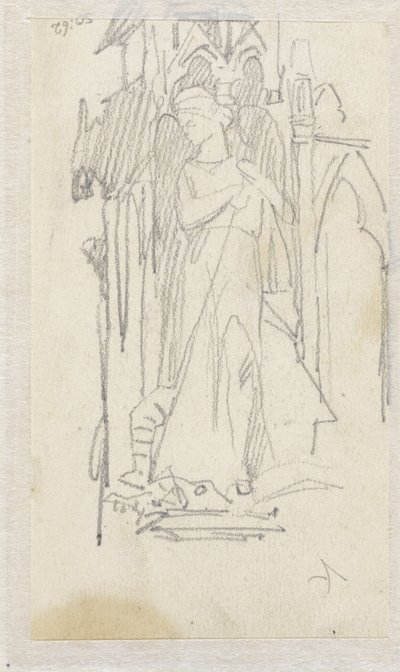 Náčrt sochy H. Jorise od Jacob Maris