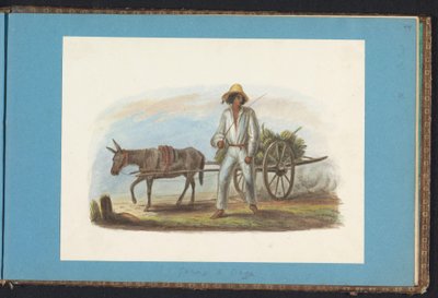 Muž s vozíkem s banány Album s kresbami Surinamu, str. 44 (50) (název série) od Jacob Marius Adriaan Martini van Geffen
