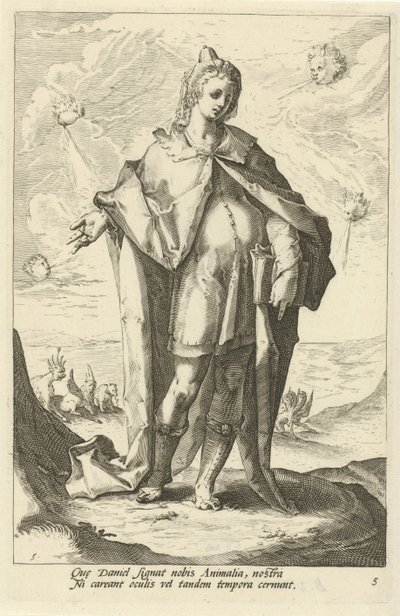 Daniel Proroci Starého zákona (název série) od Jacob Matham (attributed to)