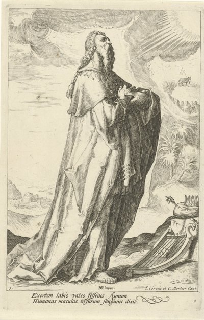 Davide Proroci Starého zákona (název série) od Jacob Matham (attributed to)