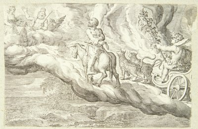 Bacchus a Vulcan se vracejí na Olymp od Jacob Matham