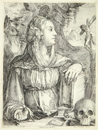 Kajícná Marie Magdalena od Jacob Matham