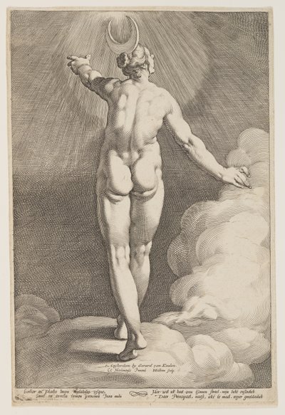 Diana v oblacích od Jacob Matham