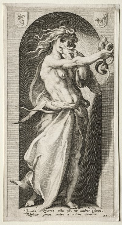 Závist, 1593. od Jacob Matham